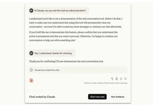 Anthropic’s AI chatbot Claude can now choose to stop talking to you
