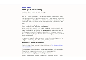 Next.js Is Infuriating