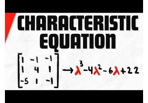 Find Characteristic Equation of 3x3 Matrix | Linear Algebra Exercises