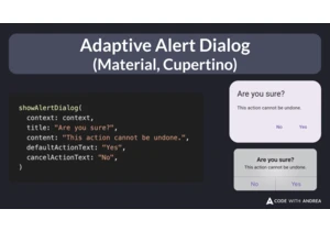 Adaptive Alert Dialog (Material, Cupertino)