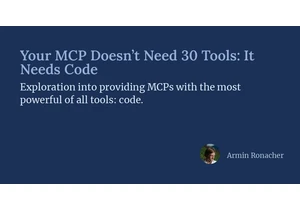 MCP Doesn't Need 30 Tools: It Needs Code