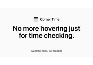 Show HN: A macOS clock that stays visible when coding or binging in fullscreen