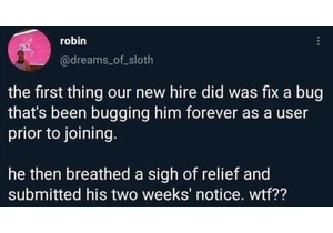 I couldn't submit a PR, so I got hired and fixed it myself