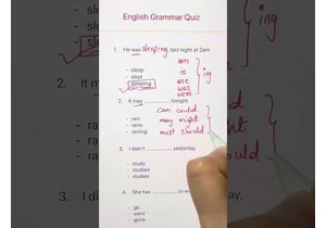 English Grammar Exam
