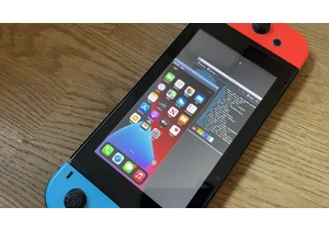 Somebody turned a Nintendo Switch into the world's slowest iPhone, and the results were a disaster — boasts 20-minute boot times, kernel panics, and no working apps