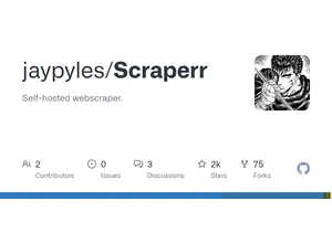 Scraperr – A Self Hosted Webscraper