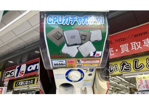  Intel CPU-dispensing vending machine game spotted in Japan — one user got a Core i7-8700 for $3 
