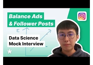 Instagram Data Science Question - How Many Ads? (Full Mock Interview)