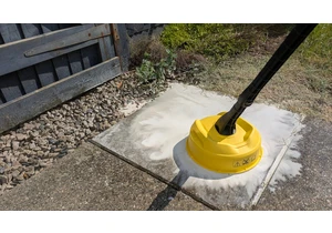 How to clean a patio with a pressure washer