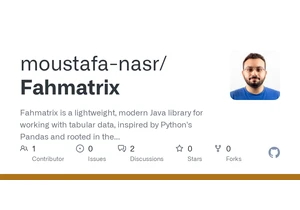 Show HN: Fahmatrix – A Lightweight, Pandas-Like DataFrame Library for Java