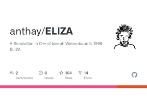 A Simulation in C++ of Joseph Weizenbaum's 1966 Eliza