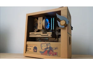  Enthusiast builds 'AMD gaming PC' entirely made of cardboard — specs include unreleased AMD 5800GT CPU, DDR8 RAM, PCIe 6.0 SSD, and 2,400W power supply 