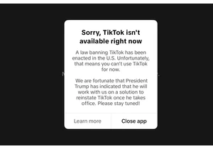 TikTok is no longer available in the US
