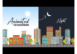 CSS Animated background | Day & Night Effects