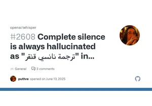 Complete silence is always hallucinated as "ترجمة نانسي قنقر" in Arabic