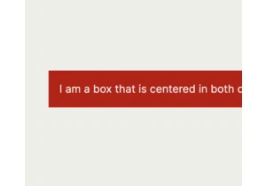 Another article about centering in CSS