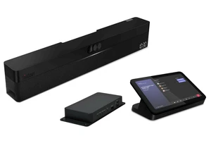 This mini PC has 8 microphones, a touchscreen display, a webcam, Windows 11, and yes, it is the most powerful videobar ever