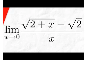 Limit of (sqrt(2+x)-sqrtx)/x as x approaches 0 (with Conjugate) | Calculus 1 Exercises