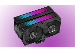 Massive $40 quad-fan JF15K Diamond CPU cooler wields dual-heatsinks for up to 280W TDP cooling capacity — Jiushark's latest spans the entire width of a standard motherboard
