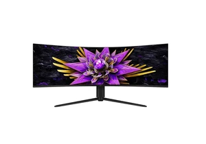 I'm tempted by this huge 57-inch dual 4K curved monitor but I'll definitely have to get a bigger desk