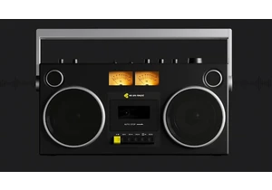 The boombox is back in a cool new Bluetooth version that still plays cassettes, now just need to remember how to breakdance