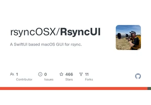 RSyncUI – A SwiftUI based macOS GUI for rsync