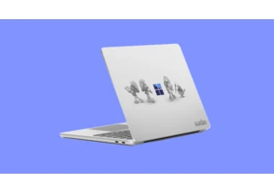 Microsoft launches limited edition 'Smurface Laptop' with blue logo and laser-etched Smurfs on the lid — but there are only 100 for sale!