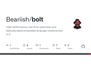 Show HN: Bolt – A super-fast, statically-typed scripting language written in C