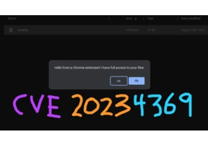 A privilege escalation from Chrome extensions (2023)