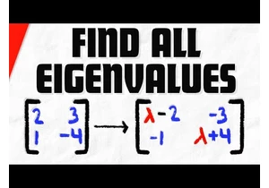 Find all Eigenvalues of a 2x2 Matrix | Linear Algebra Exercises