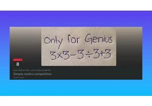 A fake Facebook event disguised as a math problem has been one of its top posts for 6 months