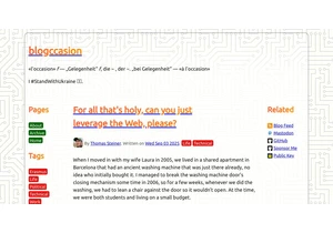 For all that's holy, can you just leverage the Web, please?