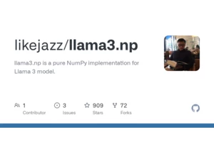Llama3.np: pure NumPy implementation of Llama3