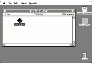 MicroPython on M68k Mac