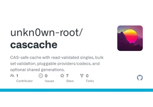 Show HN: CasCache – multi-generational cache with optimistic concurrency control