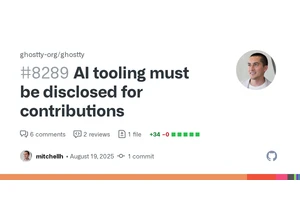 AI tooling must be disclosed for contributions