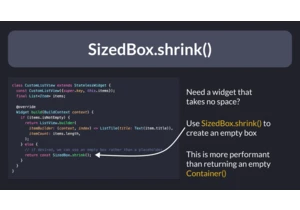 Use SizedBox.shrink() to return an empty box