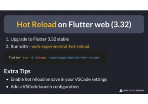 Hot Reload on Flutter web (3.32)