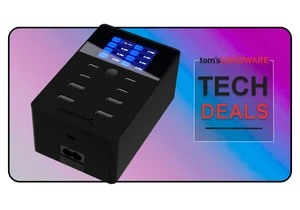 Charge all the things for over 50% off with this superb deal on Sabrent's LCD screen-equipped 252W 8-port USB charger 