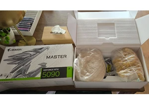 Aorus RTX 5090 package from Amazon was allegedly filled with macaroni, rice, and an old obsolete GPU — it's an impasta!