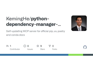 Show HN: Self-updating MCP server for official pip, uv, poetry and conda docs