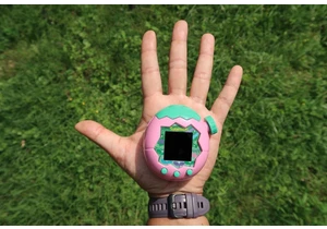 Here's the absolutely massive Tamagotchi Paradise next to other objects in the wild, for scale