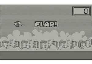 Someone made a Flappy Bird tribute for the Playdate that lets you use the crank to fly