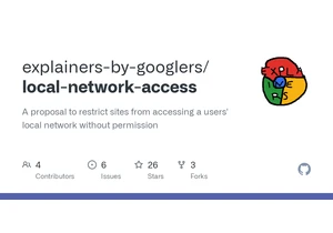 A proposal to restrict sites from accessing a users' local network