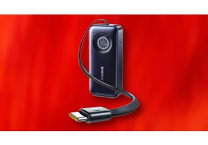 This fast 20K power bank with retractable USB-C cable is 50% off right now
