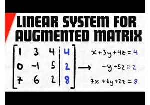 Write the Augmented Matrix as a Linear System | Linear Algebra Exercises