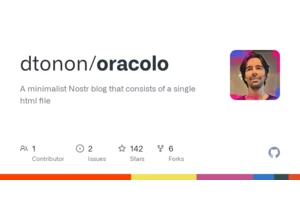 Show HN: Oracolo – A minimalist Nostr blog in a single HTML file