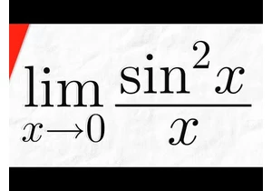 Limit of sin^2(x)/x as x approaches 0 | Calculus 1 Exercises