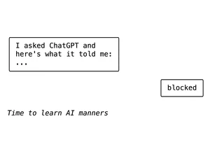 It's rude to show AI output to people