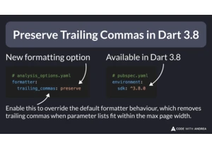 Preserve Trailing Commas in Dart 3.8